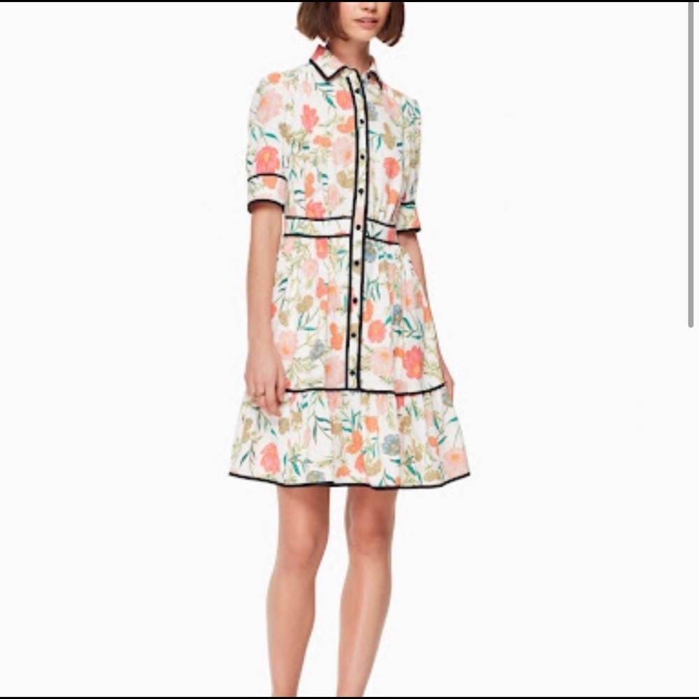 Kate Spade Blossom Fluid Shirt Dress